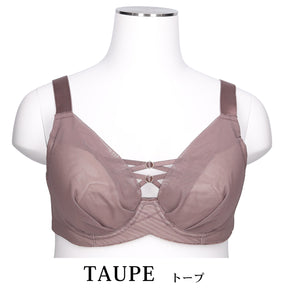 【D90〜L140】美胸キーパーグランリフト深め3/4カップブラ（トープ）_90603-57