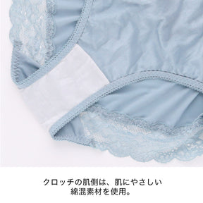 【LL〜10L】特別な日ランジェリー・美胸キーパーペアショーツ(レッド）_90609-15