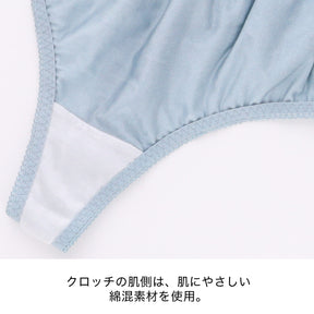 【LL〜10L】特別な日ランジェリー・美胸キーパーペアTバックショーツ(レッド）_90610-15