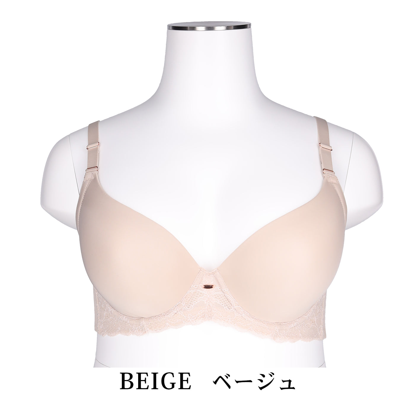 【C85～H105】しっかりホールド・美胸キーパー「つるんと」3/4カップブラ（ベージュ）_90620-54