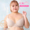 【C85～H105】しっかりホールド・美胸キーパー「つるんと」3/4カップブラ（ベージュ）_90620-54