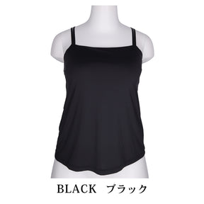 【3L～8L】ワイヤーで支えるキャミ（ブラック）_90625-51
