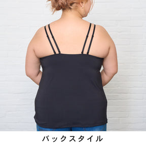 【3L～8L】ワイヤーで支えるキャミ（ブラック）_90625-51