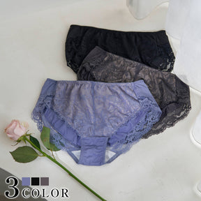 【LL～10L】しっかりホールド・美胸キーパーペアショーツ（チャコール）_90634-56