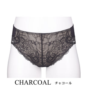 【LL～10L】しっかりホールド・美胸キーパーペアショーツ（チャコール）_90634-56