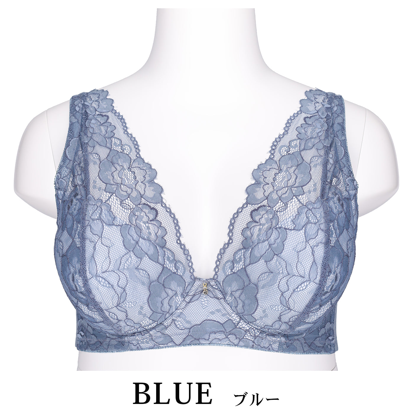 【C85～H105】しっかりホールド・美胸キーパーフルカップブラ（ブルー）_90635-33