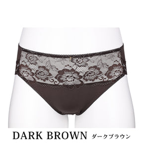 【LL～10L】しっかりホールド・美胸キーパーフルカップペアショーツ（ダークブラウン）_90636-56