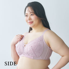 【B85～H105】美胸ノンワイヤー＋（ピンク）_90637-42