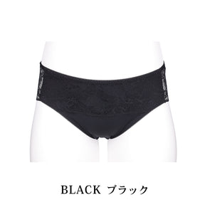 【LL～10L】美胸ノンワイヤー＋ペアショーツ(ブラック）_90638-51