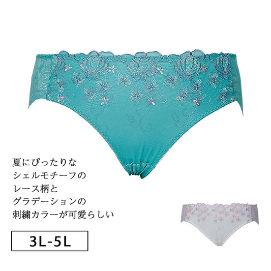 【3L〜5L】しっかりホールド・美胸キーパーペアショーツ_90240