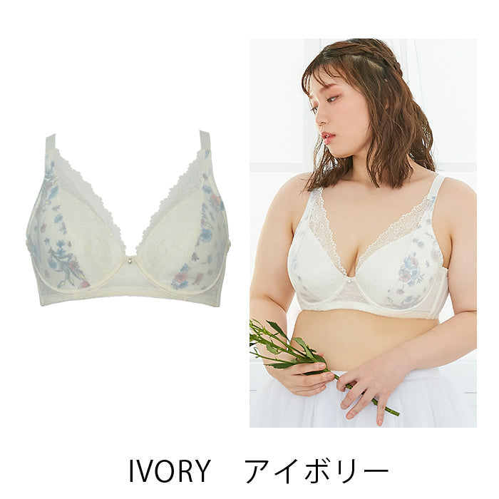 【E85～H105】しっかりホールド・美胸キーパー3/4カップブラ_90345