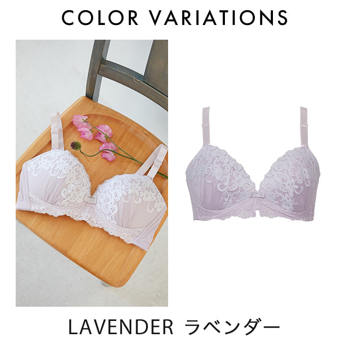 【3L～5L】楽してバストメイク・美胸ノンワイヤーブラ_90351