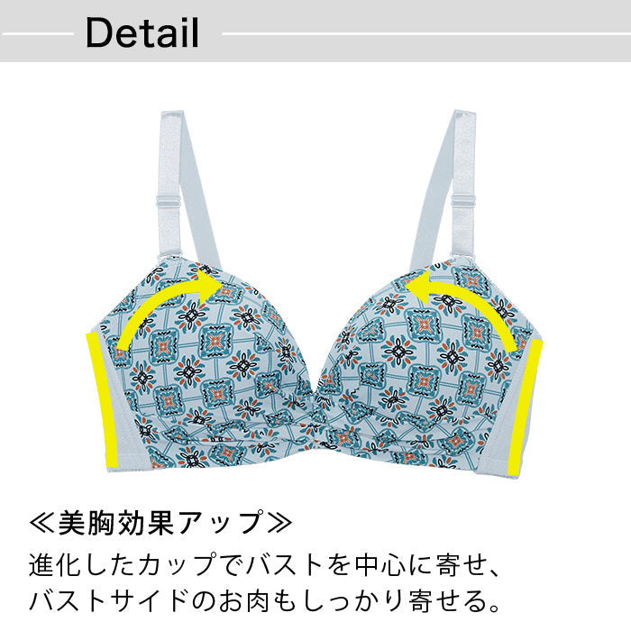 【3L～5L】楽してバストメイク・美胸ノンワイヤーブラ_90360