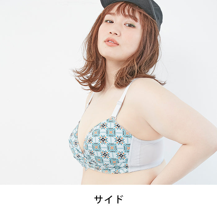 【3L～5L】楽してバストメイク・美胸ノンワイヤーブラ_90360