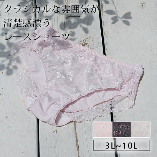【3L～10L】しっかりホールド・美胸キーパーペアショーツ_90409