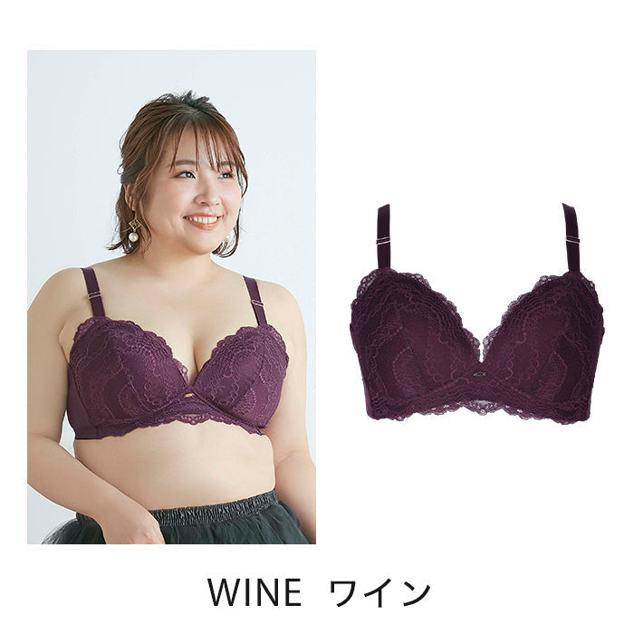 【3L～5L】楽してバストメイク・美胸ノンワイヤーブラ_90412