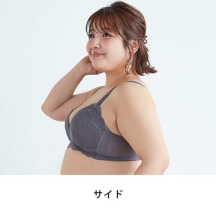 【3L～5L】楽してバストメイク・美胸ノンワイヤーブラ_90412