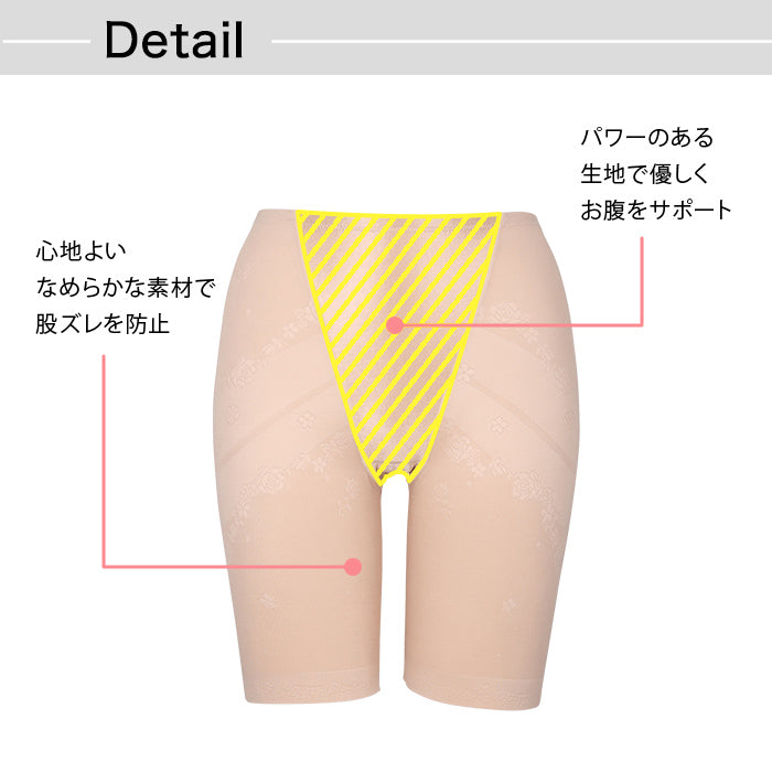 【3L～5L】ロングガードルショーツ_90419