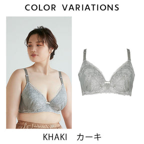 【E85～H105】しっかりホールド・美胸キーパー3/4カップブラ_90422