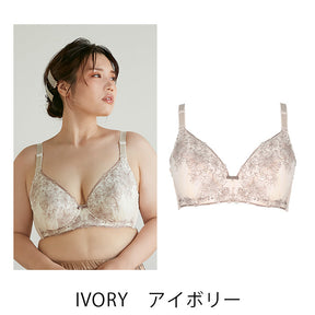【E85～H105】しっかりホールド・美胸キーパー3/4カップブラ_90422