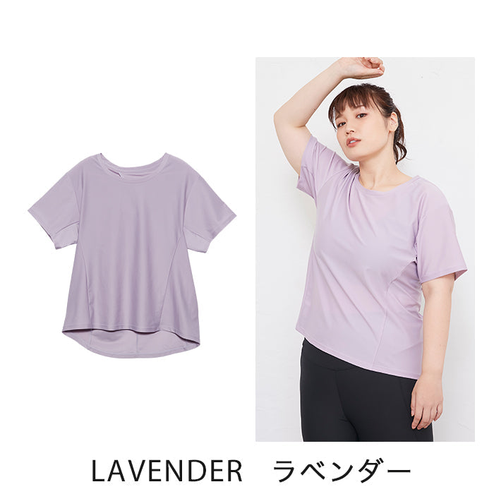 【3L〜6L／吸水速乾・抗菌防臭加工】lafarfa×スポーツアクティブトップス_90441