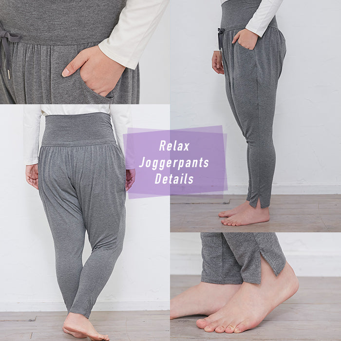 【3L〜6L／吸水速乾・抗菌防臭加工】lafarfa×スポーツリラックスジョガーパンツ_90443