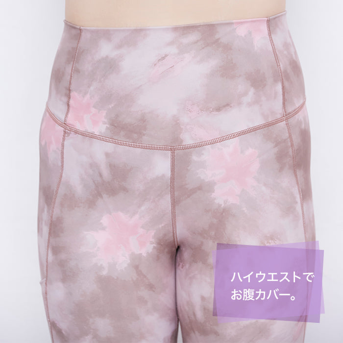 【3L～6L／吸水速乾・抗菌防臭加工】lafarfa×スポーツレギンス_90444