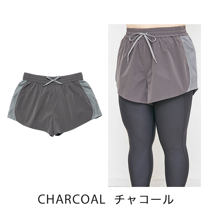 【3L〜6L／吸水速乾・抗菌防臭加工】lafarfa×スポーツショートパンツ_90445