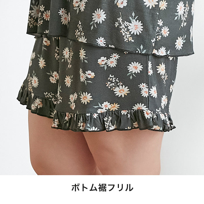 【3L～6L】レーヨンベア天ルームウェア上下セット_90515